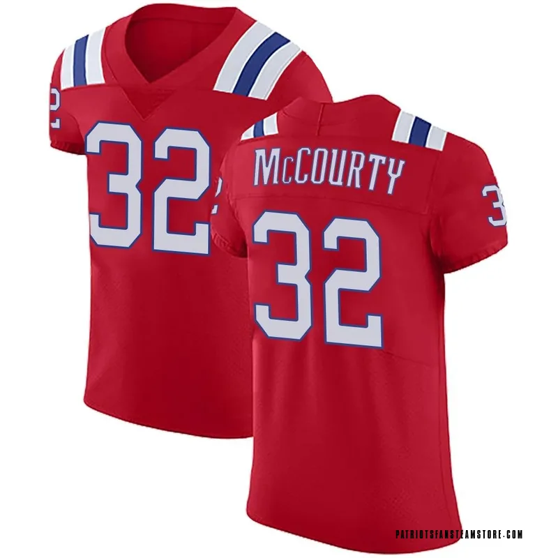 Nike New England Patriots No32 Devin McCourty Red Alternate Super Bowl LIII Bound Men's Stitched NFL Vapor Untouchable Elite Jersey