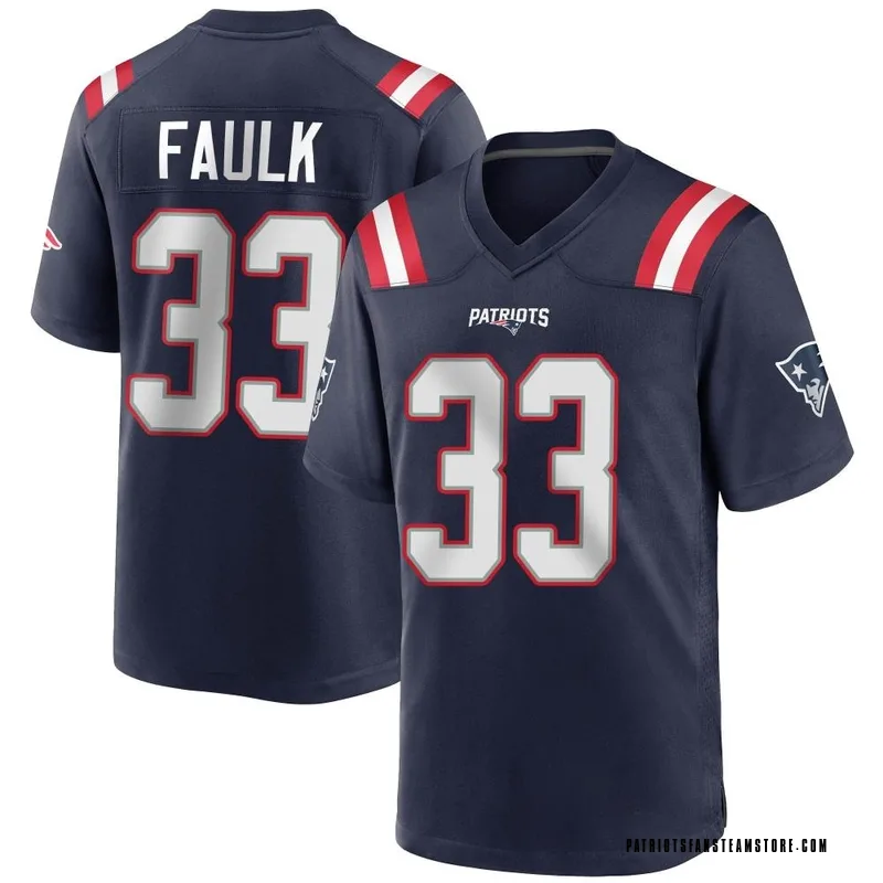 Nike New England Patriots No33 Kevin Faulk Navy Blue Team Color Men's Stitched NFL Limited Tank Top Suit Jersey