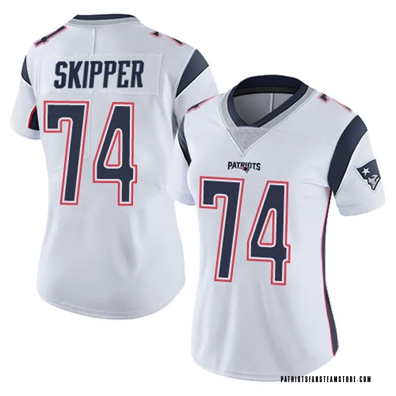 Women's Nike New England Patriots Dan Skipper White Vapor Untouchable Jersey  - Limited