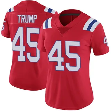 Nike New England Patriots No45 Donald Trump Pink Women's Stitched NFL Limited Rush Fashion Jersey