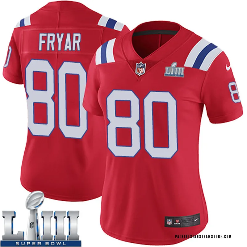 Women S Nike New England Patriots Irving Fryar Red Super Bowl Liii Vapor Untouchable Alternate Jersey Limited