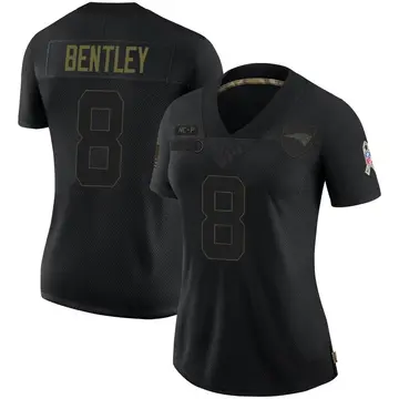 Women's Nike New England Patriots Ja'Whaun Bentley Black 2020 Salute To Service Jersey - Limited