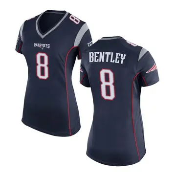 Women's Nike New England Patriots Ja'Whaun Bentley Navy Blue Team Color Jersey - Game