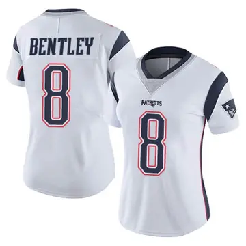 Women's Nike New England Patriots Ja'Whaun Bentley White Vapor Untouchable Jersey - Limited