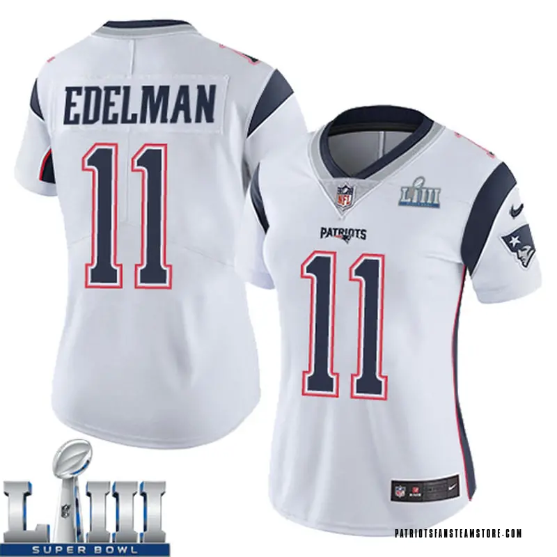 Women's Nike New England Patriots Julian Edelman White Super Bowl ...