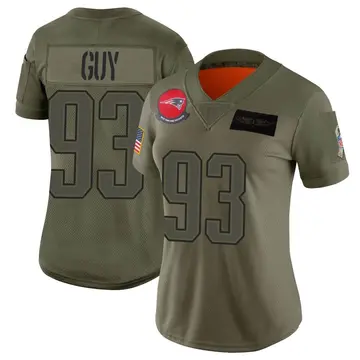 Women's Nike New England Patriots Lawrence Guy Camo 2019 Salute to Service Jersey - Limited