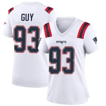 Women's Nike New England Patriots Lawrence Guy White Jersey - Game
