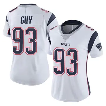Women's Nike New England Patriots Lawrence Guy White Vapor Untouchable Jersey - Limited