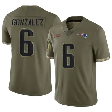 Nike New England Patriots No53 Josh Uche Olive/Camo Youth Stitched NFL Limited 2017 Salute To Service Jersey