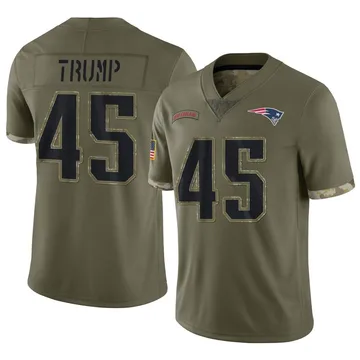 Nike New England Patriots No45 Donald Trump Navy Blue Team Color Super Bowl LIII Bound Men's Stitched NFL Vapor Untouchable Limited Jersey