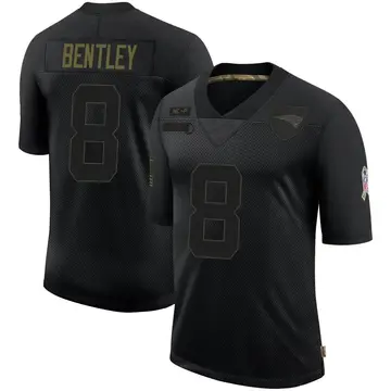 Youth Nike New England Patriots Ja'Whaun Bentley Black 2020 Salute To Service Jersey - Limited