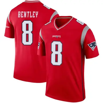 Youth Nike New England Patriots Ja'Whaun Bentley Red Inverted Jersey - Legend