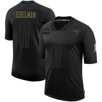 Youth Nike New England Patriots Julian Edelman Black 2020 Salute To Service Jersey - Limited