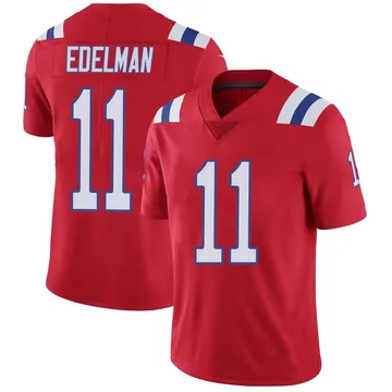 Youth Nike New England Patriots Julian Edelman Red Vapor Untouchable Alternate Jersey - Limited