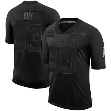 Youth Nike New England Patriots Lawrence Guy Black 2020 Salute To Service Jersey - Limited