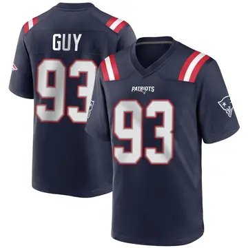 Youth Nike New England Patriots Lawrence Guy Navy Blue Team Color Jersey - Game