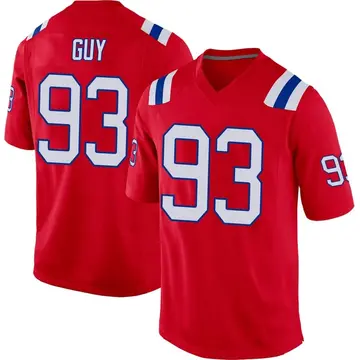 Youth Nike New England Patriots Lawrence Guy Red Alternate Jersey - Game