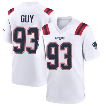 Youth Nike New England Patriots Lawrence Guy White Jersey - Game