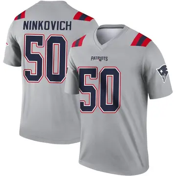 Youth Nike New England Patriots Rob Ninkovich Gray Inverted Jersey - Legend