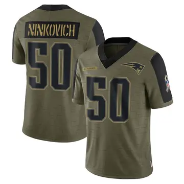 Youth Nike New England Patriots Rob Ninkovich Olive 2021 Salute To Service Jersey - Limited