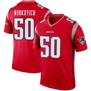 Youth Nike New England Patriots Rob Ninkovich Red Inverted Jersey - Legend